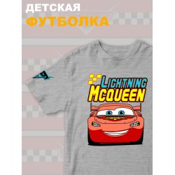 Футболка детская с принтом Тачки Молния Маккуина