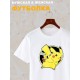 Футболка пикачу покемон покебол аниме Pokemon Pikachu с принтом pokeball anime merch style kawaii kawai, белая женская мужская, y2k андеграунд прикольная одежда кэжуал стритстайл, underground casual.