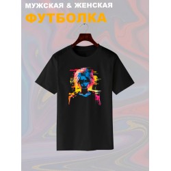 Футболка с аниме глазами тянка и эстетика с принтом каваи тян anime girl eyes graphics aesthetic kawaii kawai, черная женская и мужская прикольная андеграунд одежда кэжуал стритстайл casual y2k style.