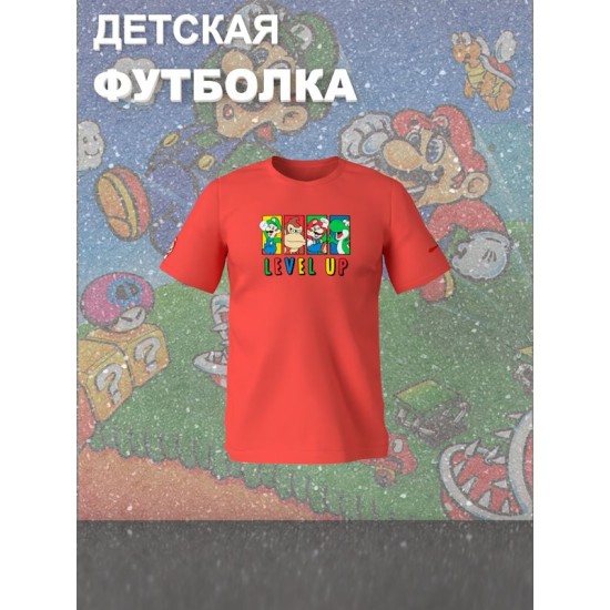 Футболка супер марио и луиджи донки конг нинтендо детская