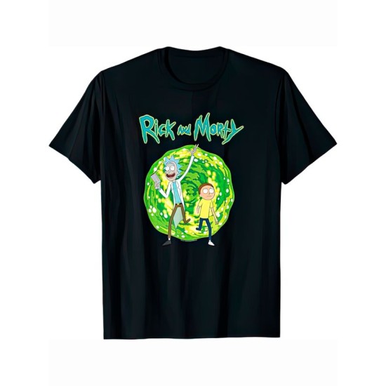 Футболка рик и морти путешествие из rick and morty y2k