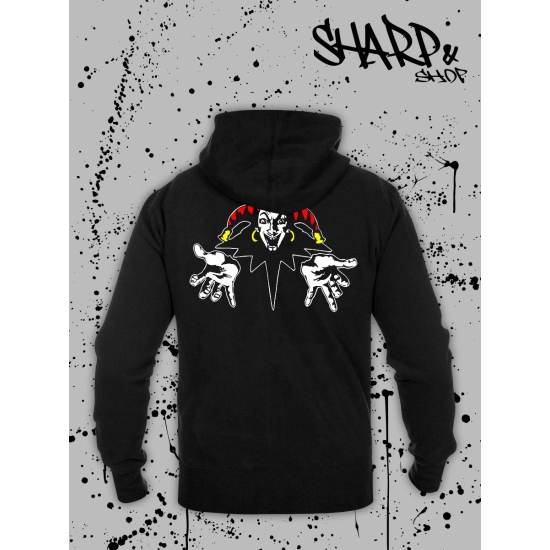 Худи с принтом Король и Шут. Худи унисекс с группой КиШ и надписью punks not dead в стиле street style.