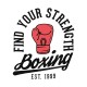 Шоппер бокс и эстетика boxing с принтом надписью с боксерскими перчатками sport style для спорта бежевый, стритстайл сумка для шопинга и покупок тканевая под спортивный стиль женская мужская кэжуал.