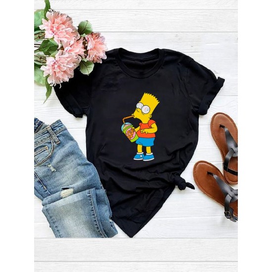 Футболка Барт Симпсон и мем Simpsons y2k