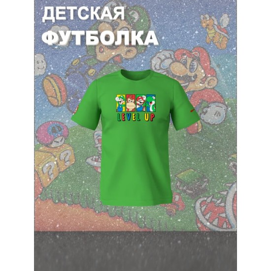 Футболка супер марио и луиджи донки конг нинтендо детская