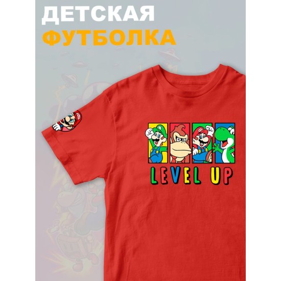Футболка супер марио и луиджи донки конг нинтендо детская