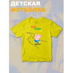 Футболка свинка пеппа с мультиком peppa pig детская