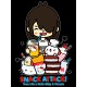 Сумка шоппер с принтом Toca Boca and Hello Kitty и прикольной надписью snack attack. Детский шоппер Тока Бока и Хеллоу Китти для мальчика и девочки. Тканевая сумка подростковая на плечо кежуал.