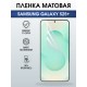 Защитная пленка на телефон Samsung Galaxy s25+ матовая. Полиуретановая бронепленка на экран смартфона Самсунг Галакси с 25+.