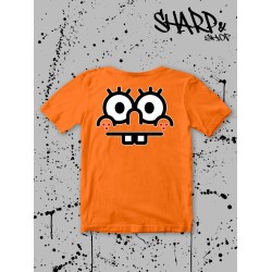 Футболка с героем Губка Боб. Футболка детская с принтом Spongebob squarepants для мальчика и девочки. Одежда для детей и подростков стрит стайл кежуал.