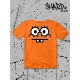 Футболка с героем Губка Боб. Футболка детская с принтом Spongebob squarepants для мальчика и девочки. Одежда для детей и подростков стрит стайл кежуал.