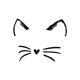 Шоппер с котом милым котиком и сердечком с принтом и рисунком каваи kawaii cat kawai cute kitty бежевый, стритстайл сумка для шопинга и покупок тканевая женская и мужская андеграунд кэжуал y2k style.