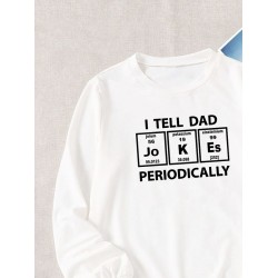 Свитшот с таблицей менделеева и приколом dad jokes