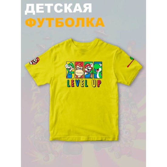Футболка супер марио и луиджи донки конг нинтендо детская