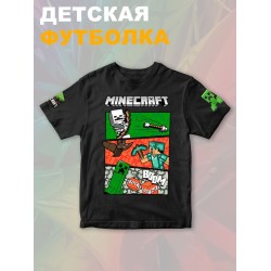 Футболка крипер стив майнкрафт tnt minecraft с игрой детская