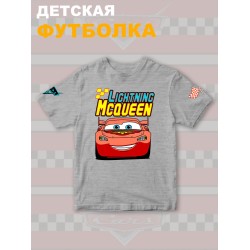 Футболка детская с принтом Тачки Молния Маккуина