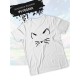 Футболка с котиком милым котом и сердечком с принтом и рисунком каваи kawaii cat kawai cute kitty, белая женская мужская, прикольная андеграунд одежда кэжуал стритстайл, y2k style underground casual.
