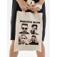 Шоппер depeche mode депеш мод музыка music с принтом группы и музыкальной тематикой ретро эстетика бежевый, стритстайл сумка для шопинга и покупок тканевая женская и мужская андеграунд кэжуал casual.