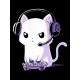 Шоппер с котиком и кот геймер и прикол с принтом game player каваи котенок для геймера kitty cat meme anime kawaii kawai черный, стритстайл сумка для шопинга и покупок тканевая женская мужская кэжуал.