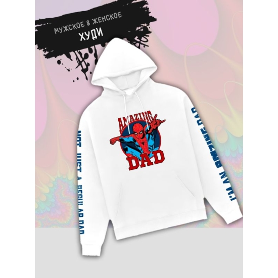 Худи человек паук спайдермен spiderman best dad марвел