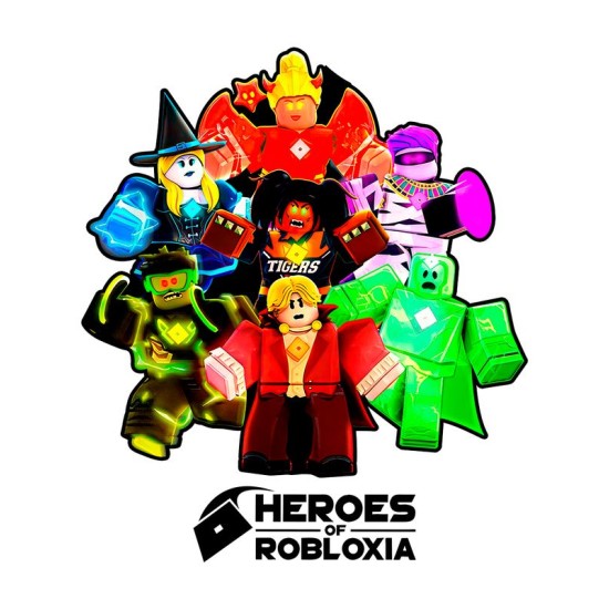Футболка роблокс герои и roblox с принтом и надписью детская
