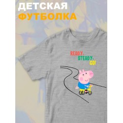Футболка свинка пеппа с мультиком peppa pig детская