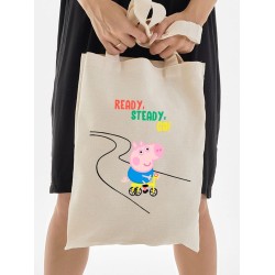 Шоппер свинка пеппа с мультиком peppa pig детский y2k