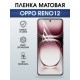 Защитная гидрогелевая пленка для OPPO RENO 12, полиуретановая плёнка матовая на мобильный телефон ОРРО рено 12.