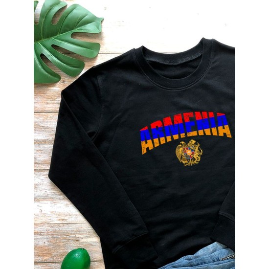 Свитшот Армения Armenia герб и флаг