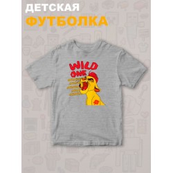Футболка Король Лев с прикольной надписью wild one. Футболка детская с персонажем Кайон из the Lion King для мальчика и девочки. Одежда для детей и подростков стрит стайл кежуал.