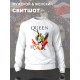 Свитшот Queen логотип с принтом, рисунком rock style, рок группа