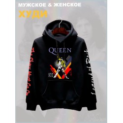Худи Queen логотип с принтом, рисунком rock style, рок группа