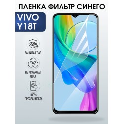 Защитная пленка на телефон Vivo Y18t anti blue ray. Полиуретановая бронепленка на экран смартфона Виво у18 т.
