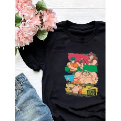 Футболка south park южный парк и прикол с принтом ниндзя в стиле аниме и эстетики манги, ninja anime manga для анимешника, черная женская и мужская прикольная андеграунд одежда кэжуал, стритстайл y2k.