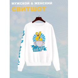 Свитшот Гомер Симпсон best dad bod meme Simpsons y2k