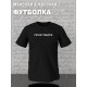 Парная футболка для влюбленных на День святого Валентина с прикольной надписью "Гигант мысли" черная женская. Футболка с принтом для пар и молодоженов на 14 февраля в стиле y2k.