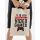 Шоппер с принтом Valentine на День Валентина бежевый. Шоппер из ткани с надписью Video games в стиле street style для молодежи.
