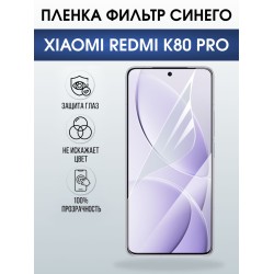 Защитная пленка на телефон Xiaomi Redmi k80 pro anti blue ray. Полиуретановая бронепленка на экран смартфона Ксиаоми Редми к80 про.