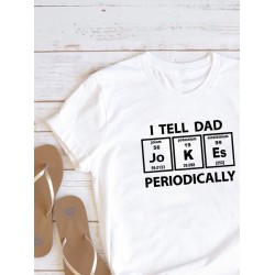 Футболка с таблицей менделеева и приколом dad jokes