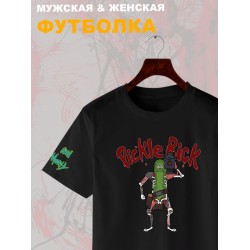 Футболка рик и морти огурчик из rick and morty