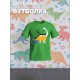 Футболка Динозавры с прикольной надписью free style skate roar. Футболка с принтом dinosaurs для мальчика и девочки. Одежда для детей casual.