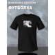 Футболка с принтом "Сотворение Адама" оверсайз черная. Футболка с котом и прикольным рисунком в стиле кэжуал y2k для молодежи.