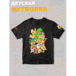 Футболка детская с любимыми героями мультфильмов Губка Боб Квадратные Штаны, Крутые бобры, Карапузы для мальчика и девочки. Одежда для детей и подростков стрит стайл кежуал.