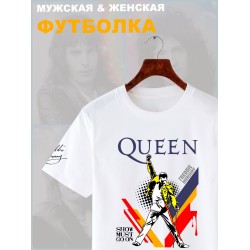 Футболка Queen логотип с принтом, рисунком rock style, рок группа