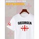 Футболка Грузия и флаг с надписью Georgia