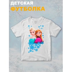 Футболка с принтом Холодное сердце детская