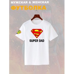 Футболка супермен superman супер папа super dad y2k