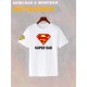 Футболка супермен superman супер папа super dad y2k