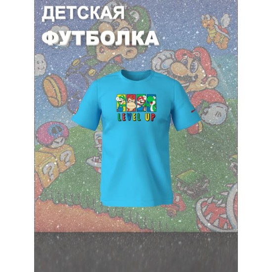 Футболка супер марио и луиджи донки конг нинтендо детская