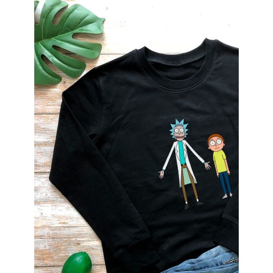 Свитшот рик и морти прикол и мем из rick and morty